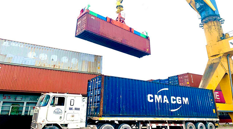 Hausse du fret via les ports maritimes